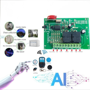 ​​​​​​​smart home automation DC 12V~24V two-way wireless rf remote control gate door opener lock on/off & motor forward and reverse controller switch with remote