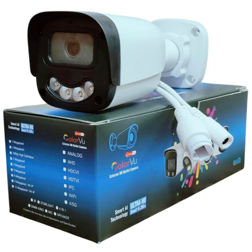 8mp ip poe with audio 4 array starlight light bullet camera with box & printing (T40N PCB, Lens-4mm YT1086)