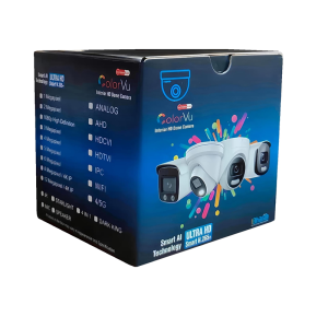 dome camera blue colour packaging 3d Imported box